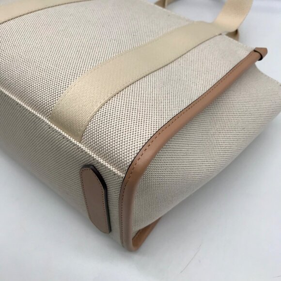 Kate Spade Beige Canvas Kip Convertible Tote Bag - Picture 8 of 11